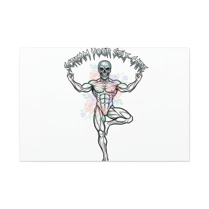 Scream Your Self-Care Canvas | Heavy Metal Wellness, Gothic Wellness Quote