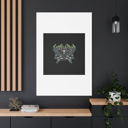 Love My Dog metal font Canvas | gothic wellness quote, edgy self-care merch