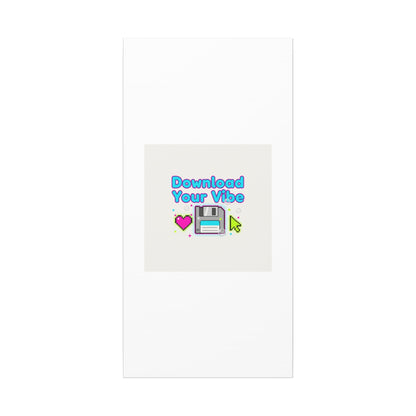 Download Your Vibe Canvas | Y2K Retro Tech, Pixel Floppy Disk Poster