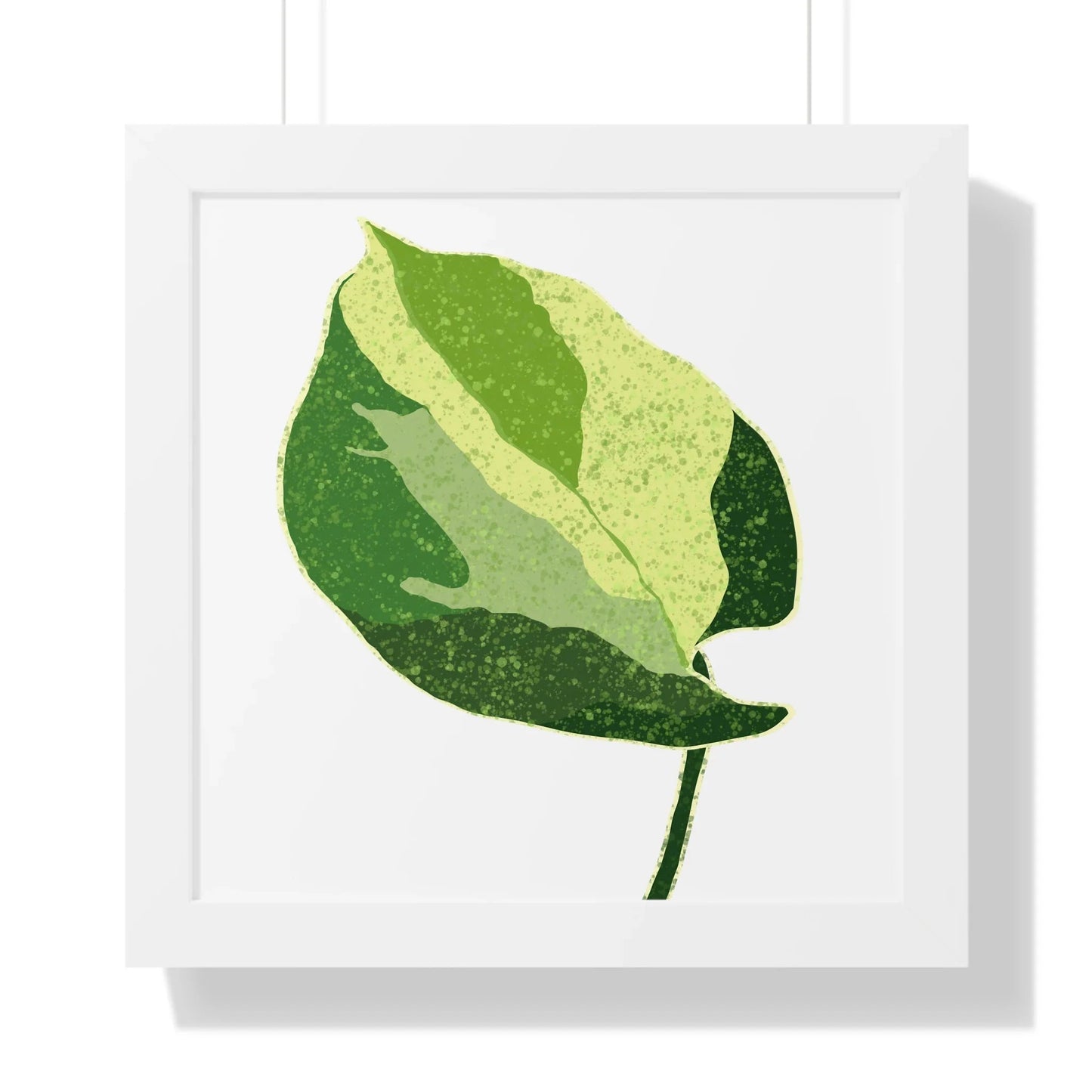 Manjula Pothos Illustrated Framed Print – Botanical Wall Art