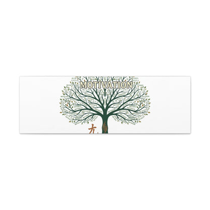 Handwritten Doodle Tree Canvas | Matte Stretched Wall Art