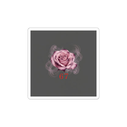 Moon Rose Kiss-Cut Stickers | Romantic Gothic Lite, soft goth floral