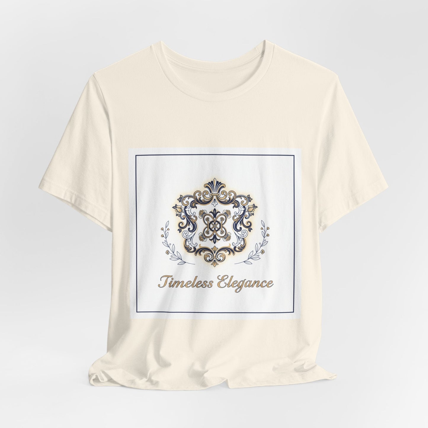 Ornate Brooch Emblem Tee | baroque print tee, vintage emblem shirt