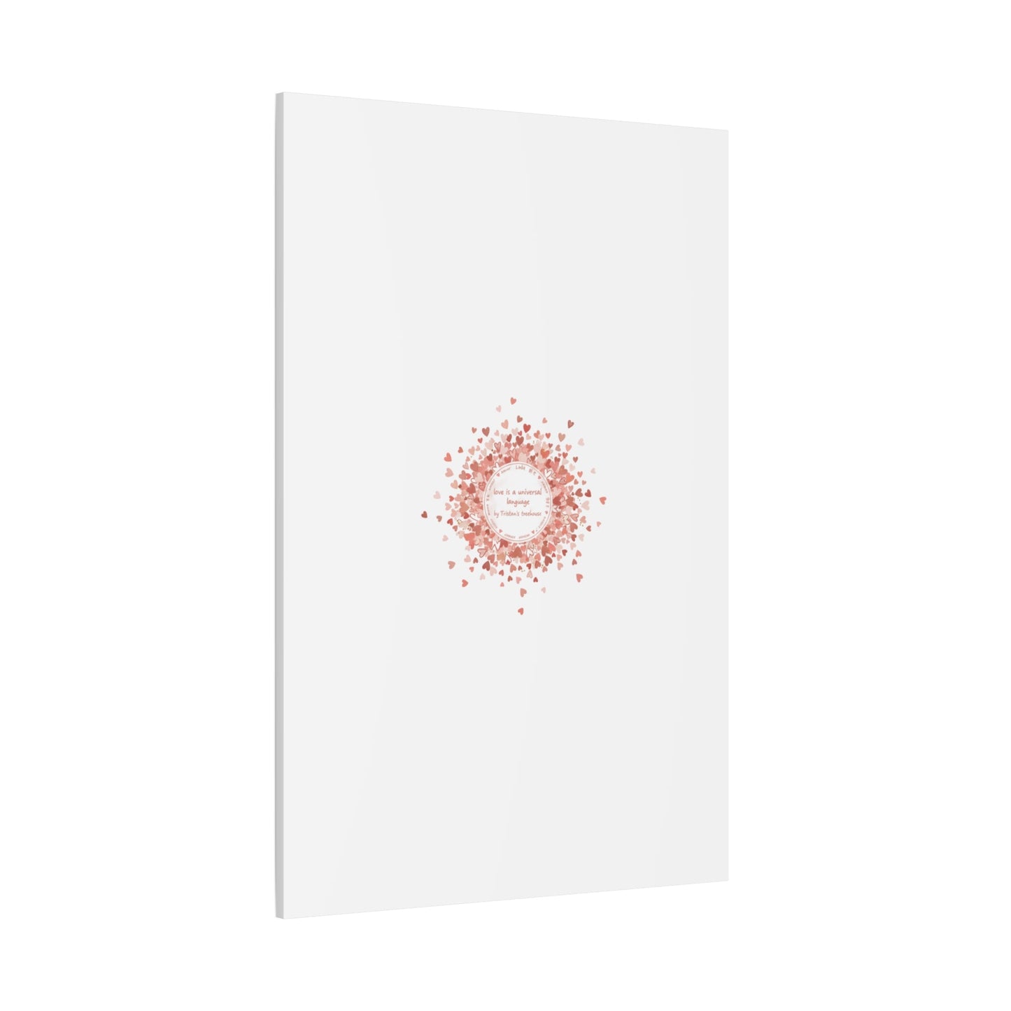Tiny Heart Confetti Canvas | Matte Stretched Wall Art