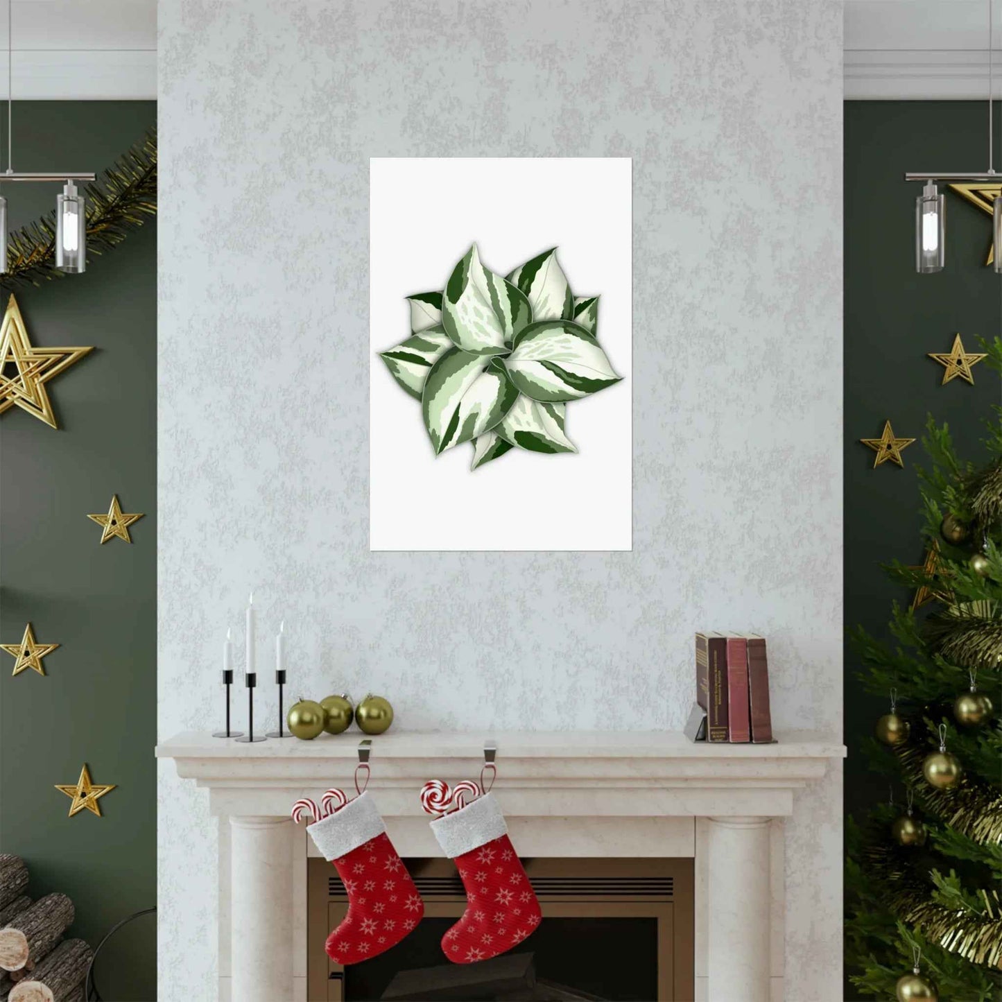 Manjula Pothos Botanical Print – Unframed Wall Art