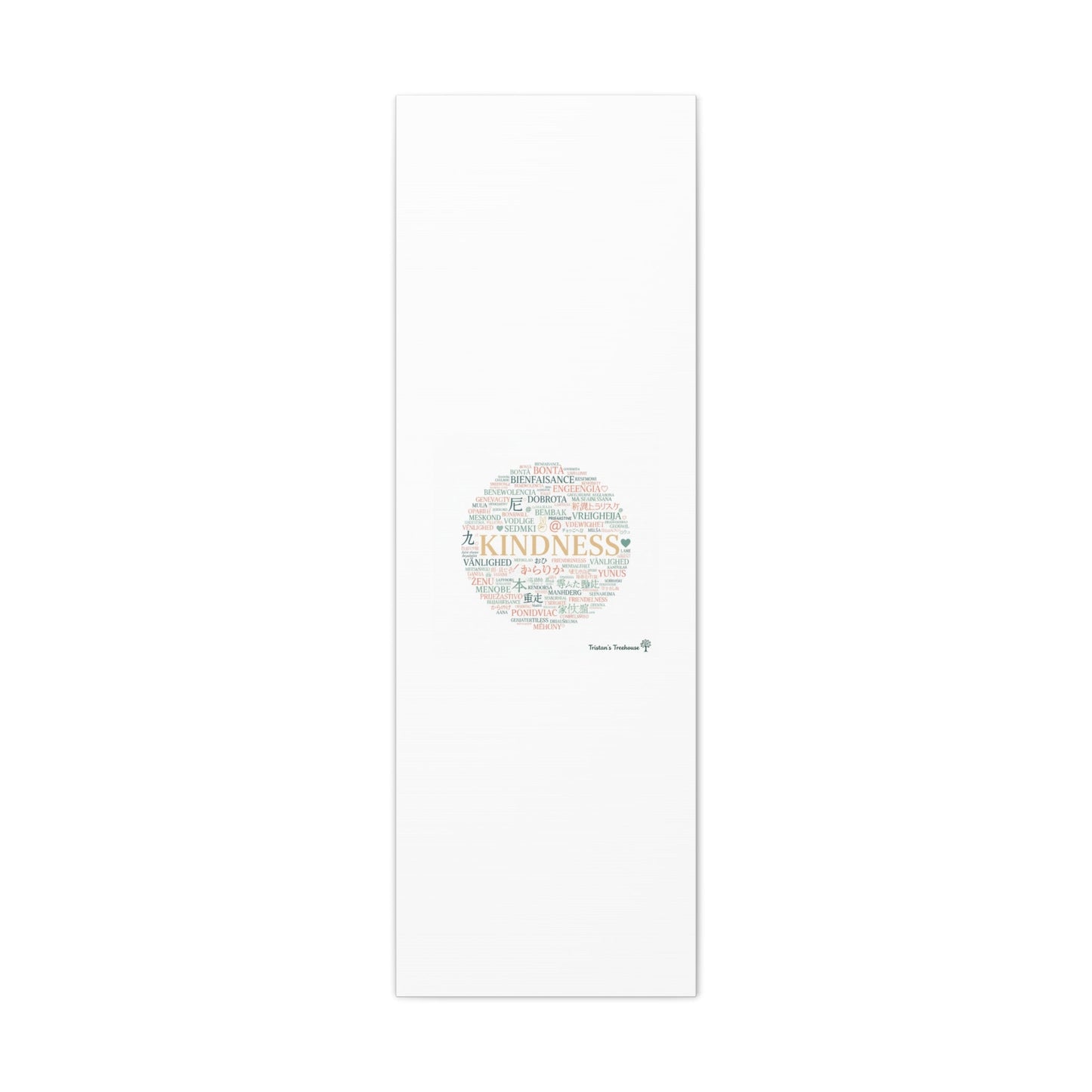Kindness Word Cloud Canvas | Fresh Start Minimalist Wall Art