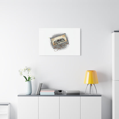 Perfectly Imperfect Cassette, Canvas Print | Analog Error, glitch art static