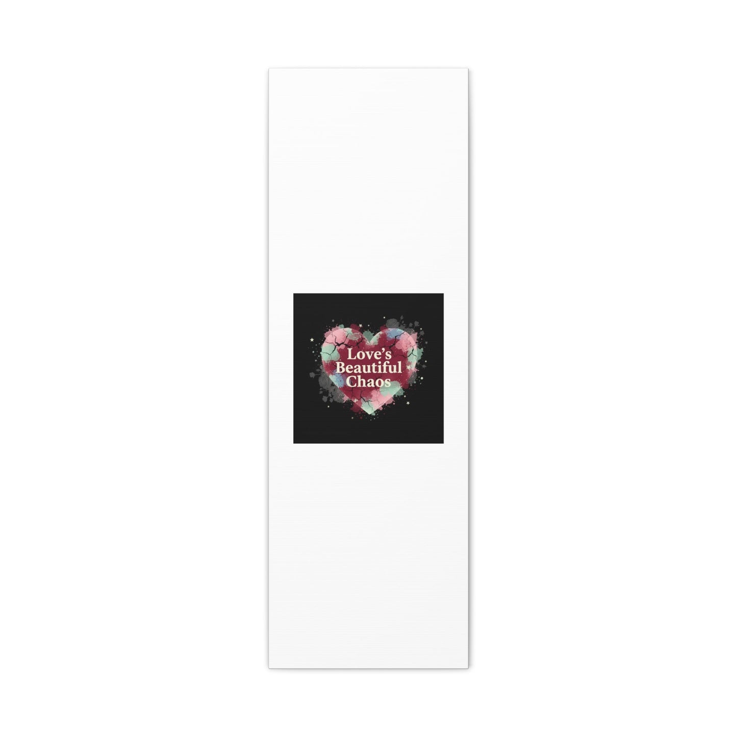 Love's Beautiful Chaos Canvas Print | Soft Grunge Hearts, Distressed Heart Art