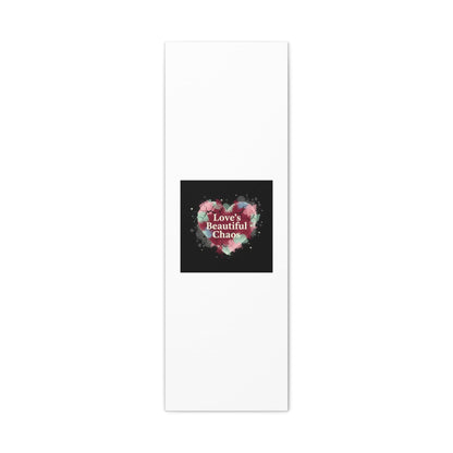 Love's Beautiful Chaos Canvas Print | Soft Grunge Hearts, Distressed Heart Art