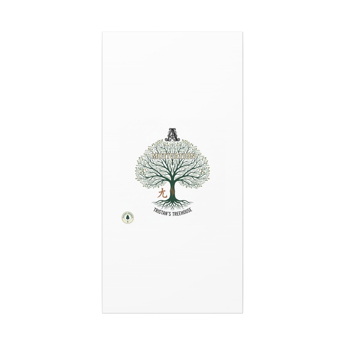 Handwritten Doodle Tree Canvas | Matte Stretched Wall Art