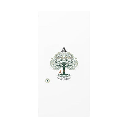 Handwritten Doodle Tree Canvas | Matte Stretched Wall Art