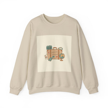 Vintage Travel Postcard Sweatshirt | travel stamps, wanderlust design