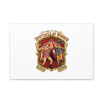 Spectacle of Wonder Circus Art Print, Canvas | Vintage Carnival Design