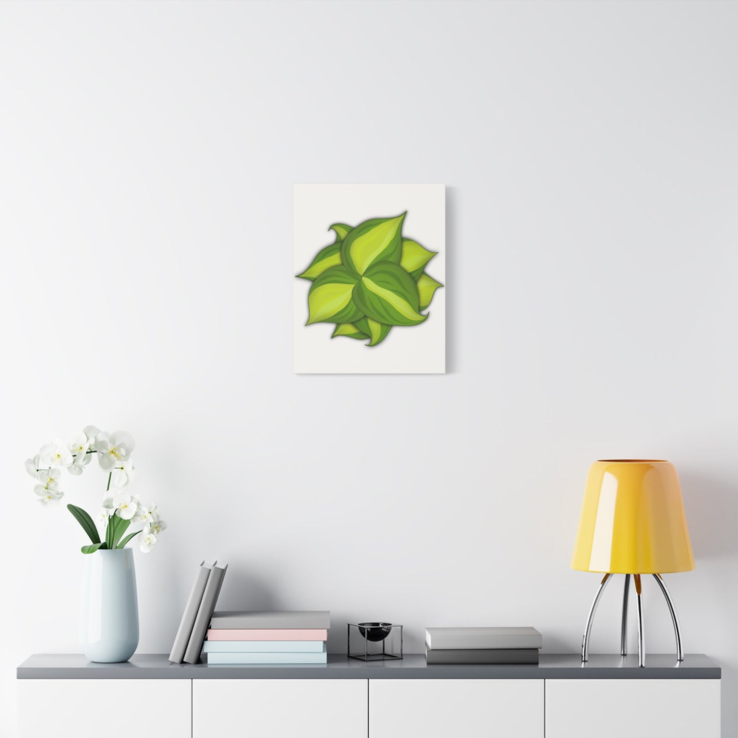 Philodendron Brasil Canvas Print – Botanical Wall Art