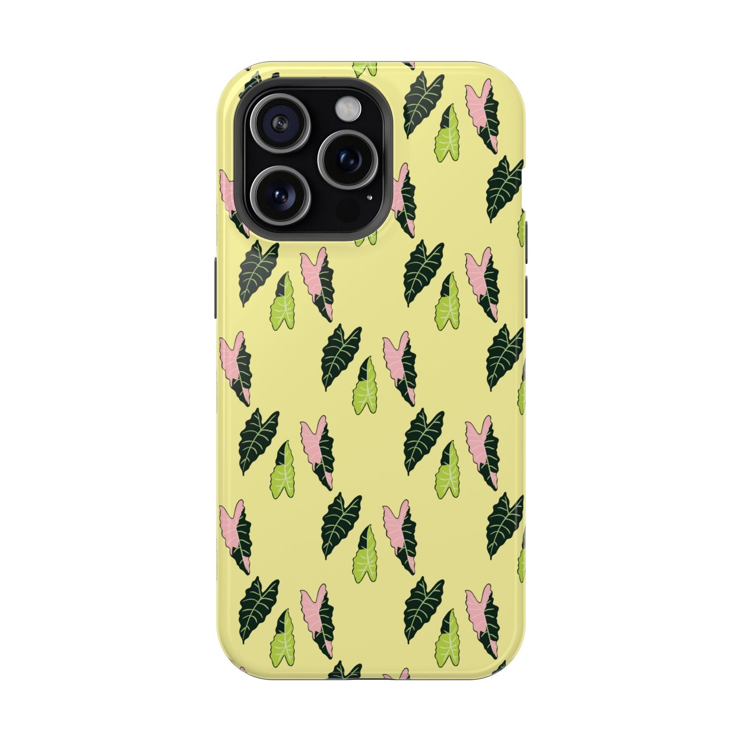 Alocasia Pattern Phone Case – Dual Layer Protective Cover
