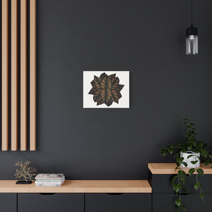 Calathea Pinstripe Canvas Print – Botanical Wall Art
