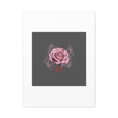 6 7 Valentine's Canvas | Viral Gothic Rose Wall Art | 6 7 Meaning Dark Romance