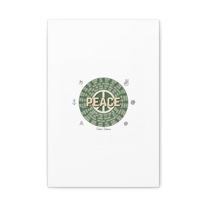 Peace doodle canvas | hand drawn sketch aesthetic, handwritten message