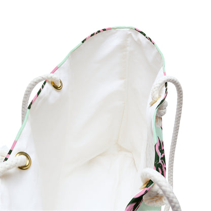 Pink Princess Philodendron Pattern Weekender Bag