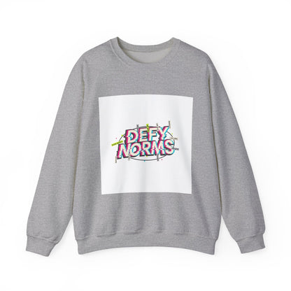 Defy Norms Crewneck Sweatshirt | anti-aesthetic, glitch font