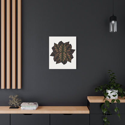 Calathea Pinstripe Canvas Print – Botanical Wall Art