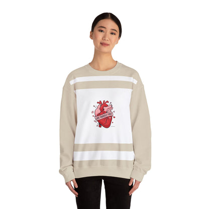 Anatomic Heart Patch Crewneck Sweatshirt | anti love graphic, punk Valentine