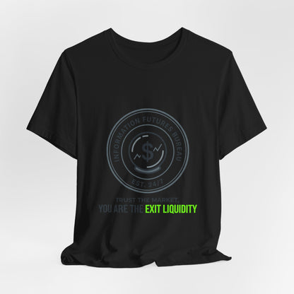 Exit Liquidity Tee | insider trading satire, prediction markets, finance humor