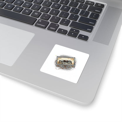 Perfectly Imperfect Cassette Sticker | Analog Error, glitch art sticker