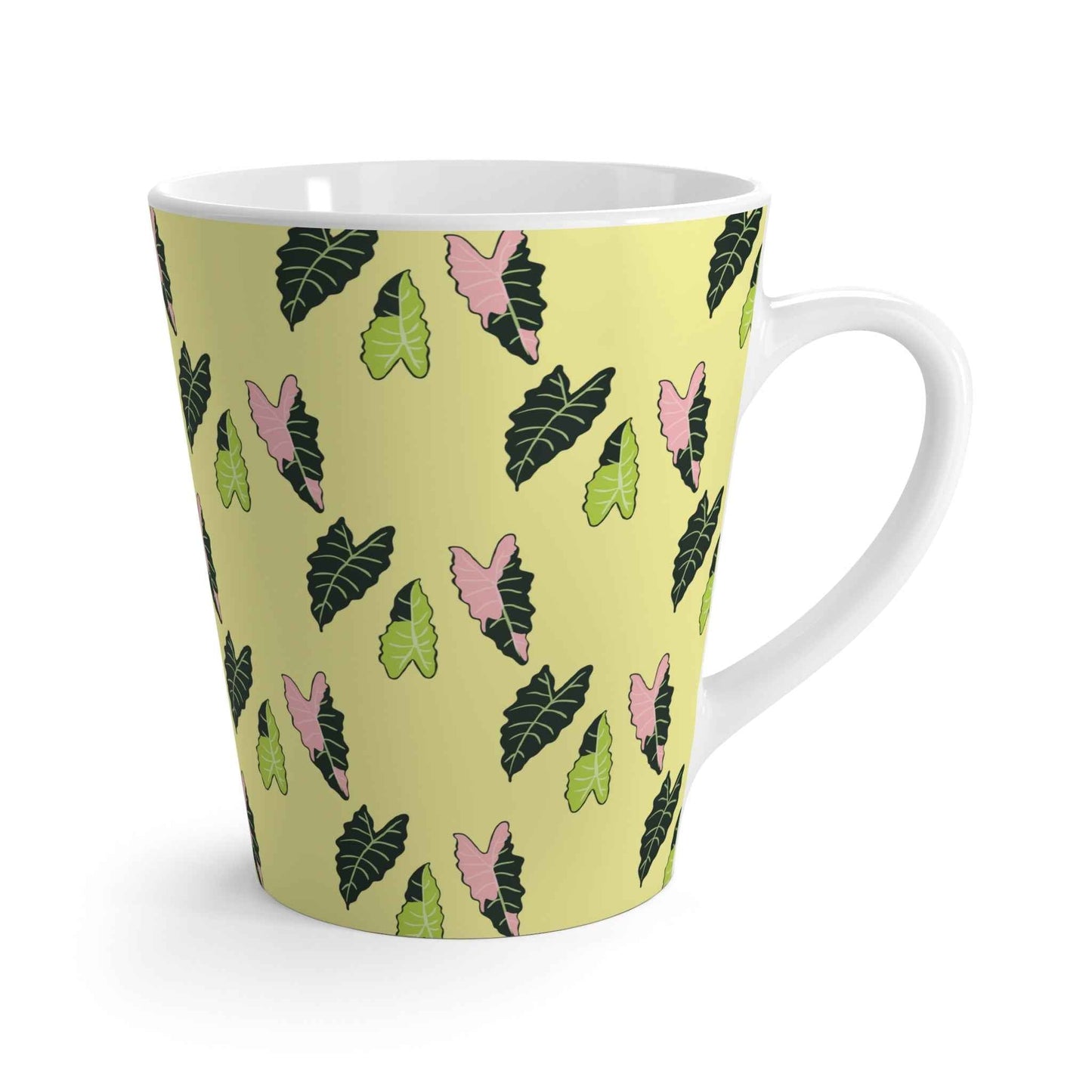 Alocasia Pattern Ceramic Mug 12 oz