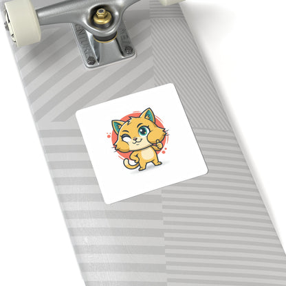 Cheeky Rodent Kitty Sticker | Rodent-Core, Quirky Animal Pride