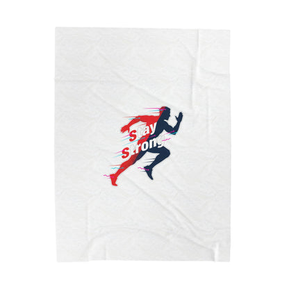 Stay Strong Runner Blanket | fitness motivation, gym mantra