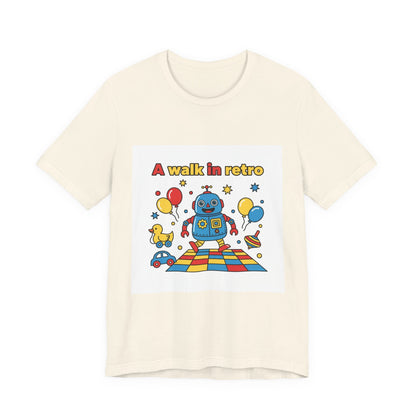 Retro Robot Toy Graphic Tee | Throwback Kid, Primary Colors