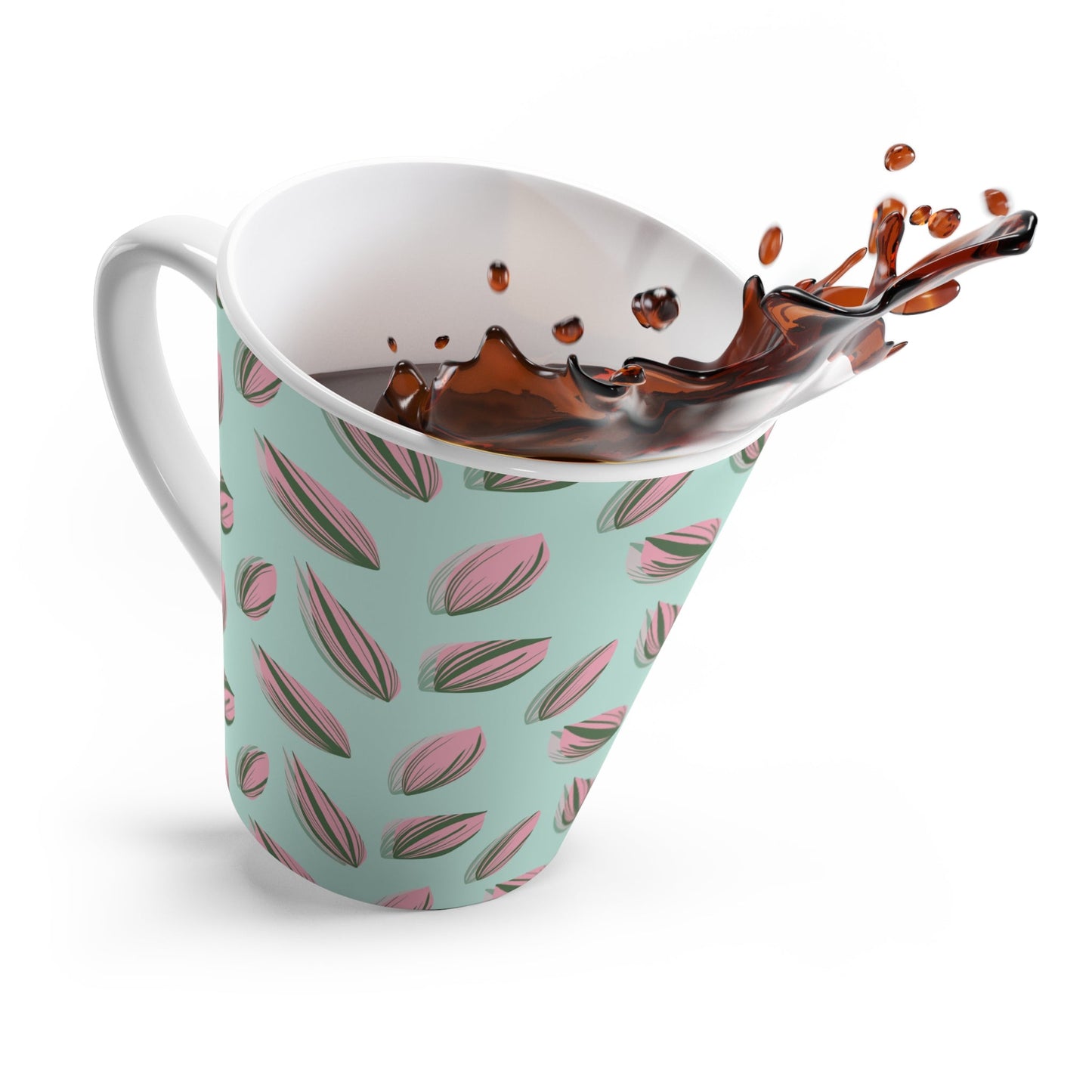 Tradescantia Nanouk Pattern Ceramic Mug 12 oz