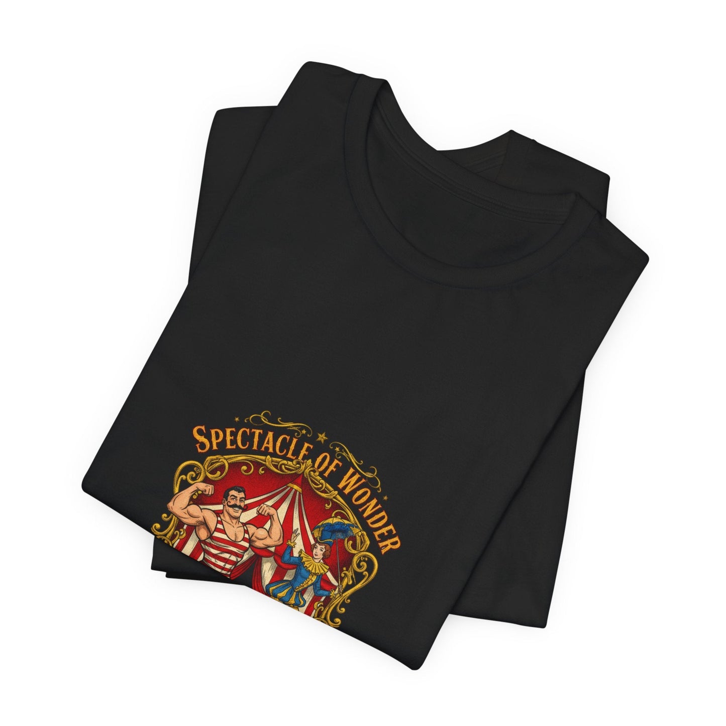 "Spectacle of Wonder" Vintage Circus T-Shirt | Retro Carnival Graphic Tee