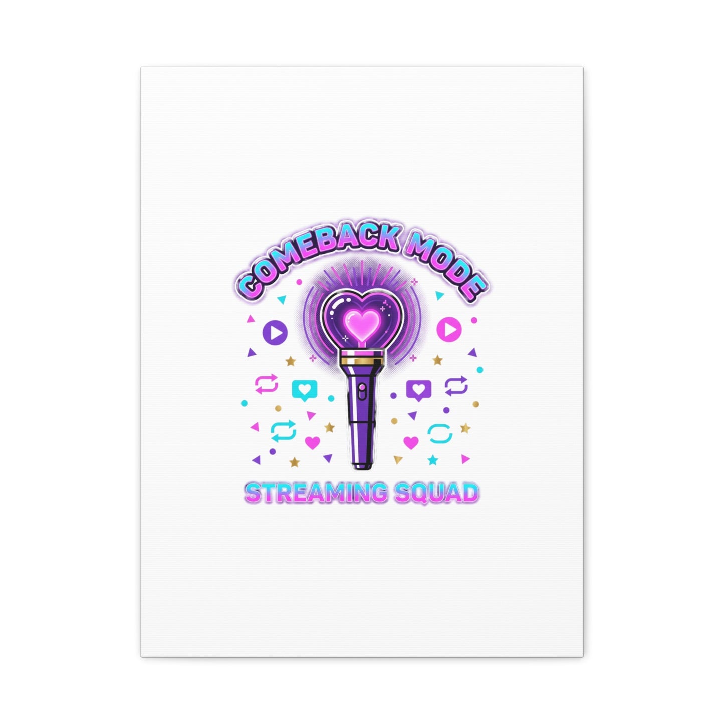 Comeback Mode Lightstick Canvas | K-pop Comeback, Streaming Squad
