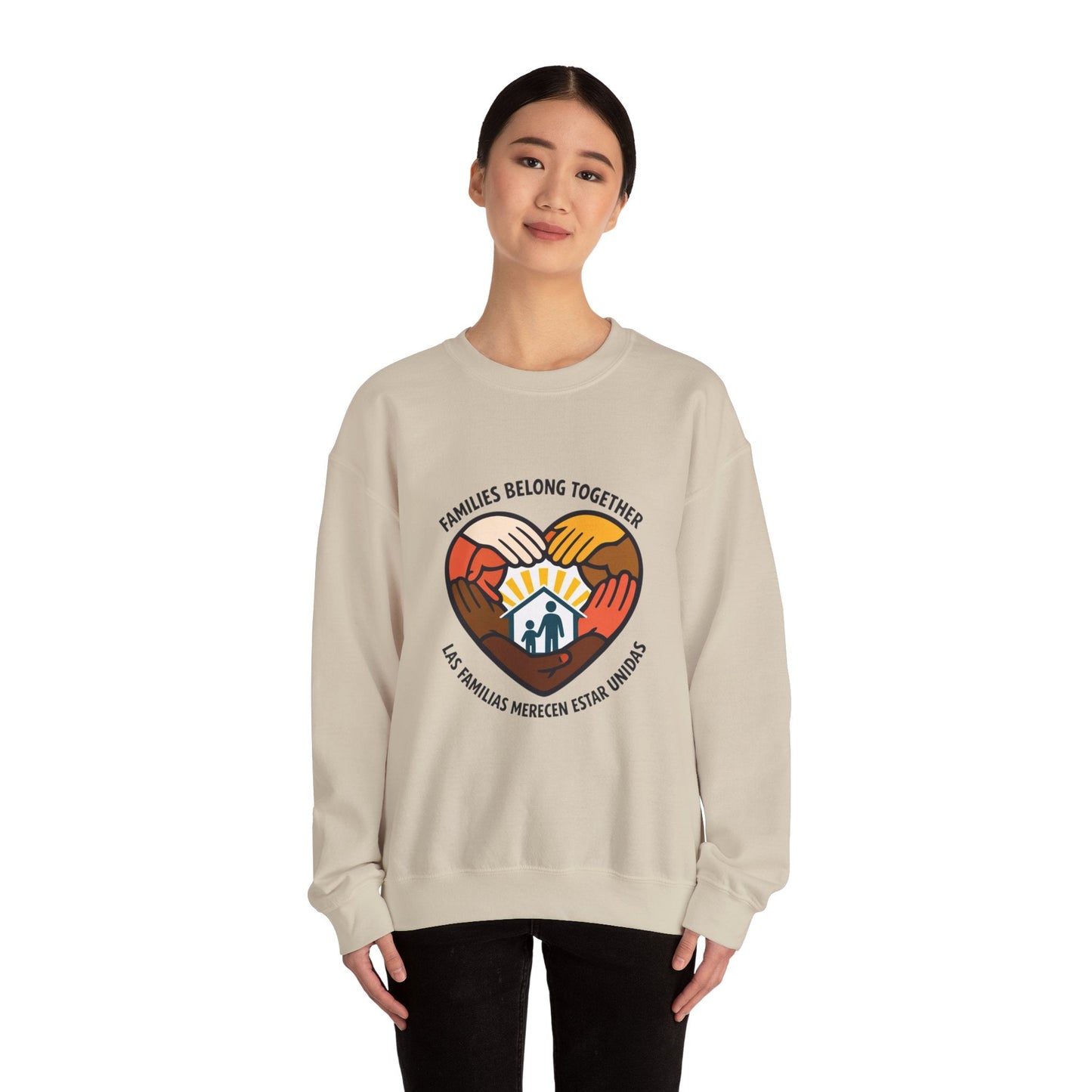 Families Belong Together Sweatshirt | family unity, immigrant rights, solidaridad