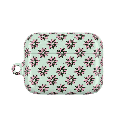 Pink Princess Philodendron Pattern AirPod Case