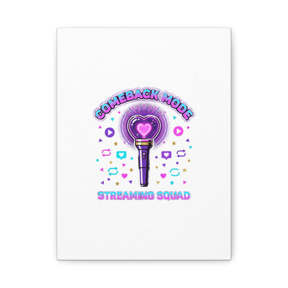 Comeback Mode Lightstick Canvas | K-pop Comeback, Streaming Squad