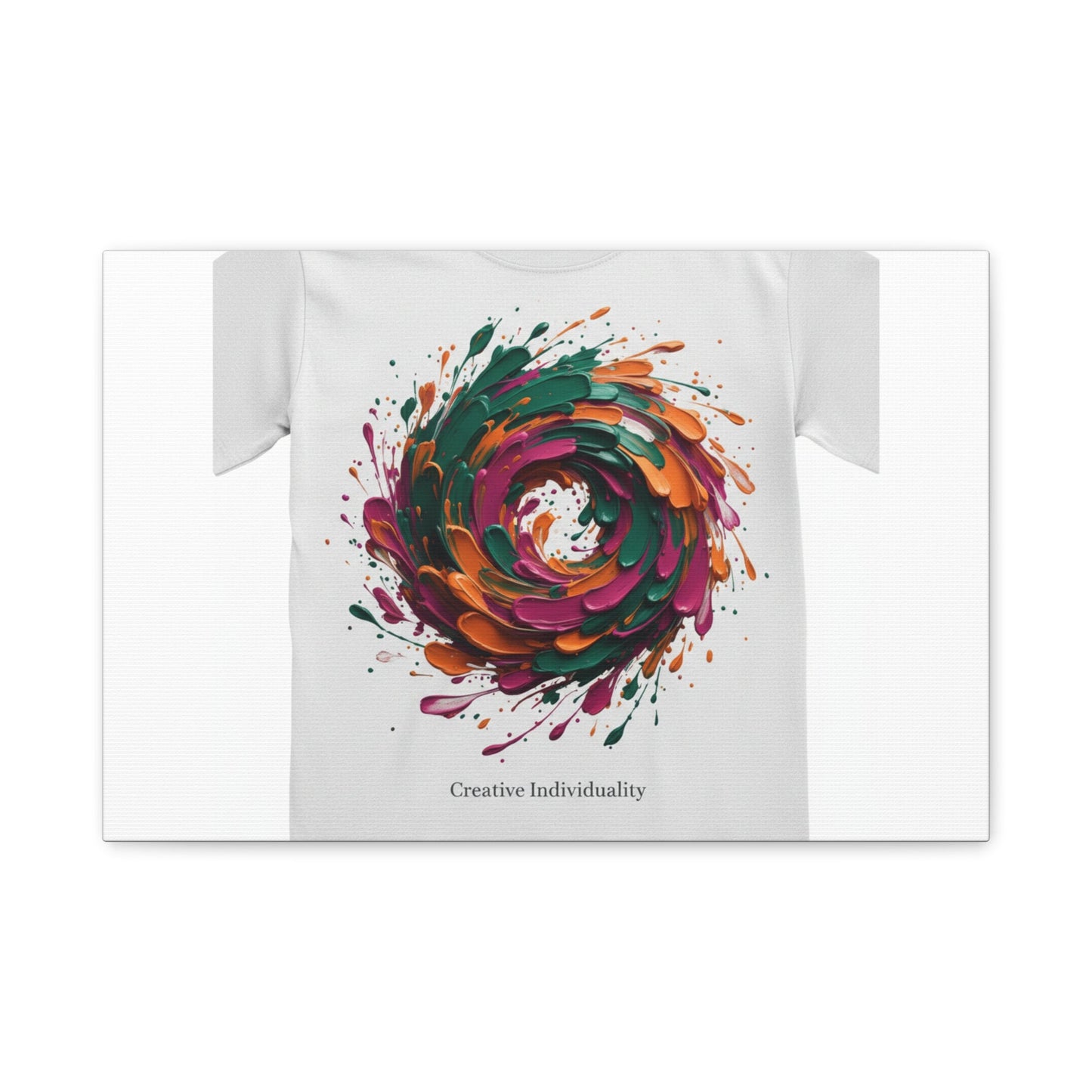 Painterly Abstract Floral Swirl Canvas | Matte Stretched Canvas