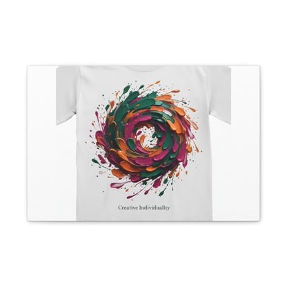Painterly Abstract Floral Swirl Canvas | Matte Stretched Canvas