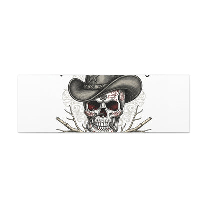 Honor Among Outlaws Canvas | Western Skull Art, Gothic Americana Desert Noir