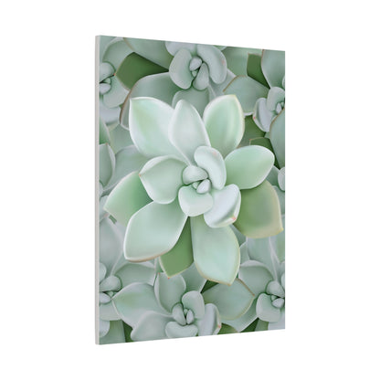 Pachyveria Haagei Succulent Pattern Canvas Print – Botanical Wall Art