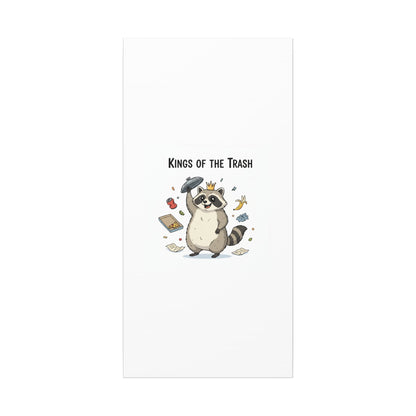 Kings of the Trash Canvas, Raccoon Doodle | Trash Panda, Goofy Critter Art