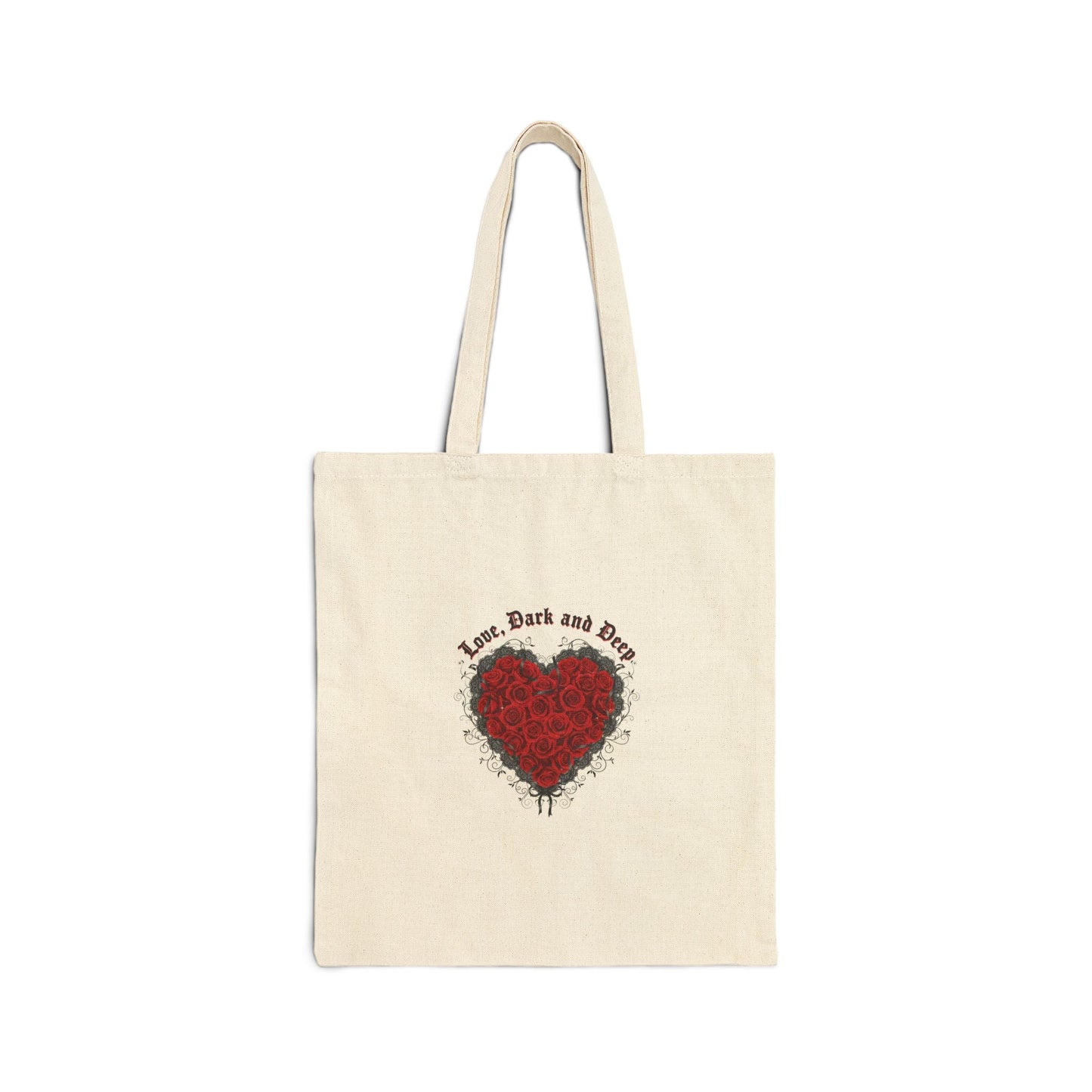 Gothic Romance Heart Tote | 80s Nostalgia, New Romantic Valentine Punk