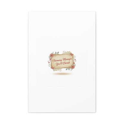 Love Letter Collage Canvas, Vintage Letter Art, Wax Seal Romance Print