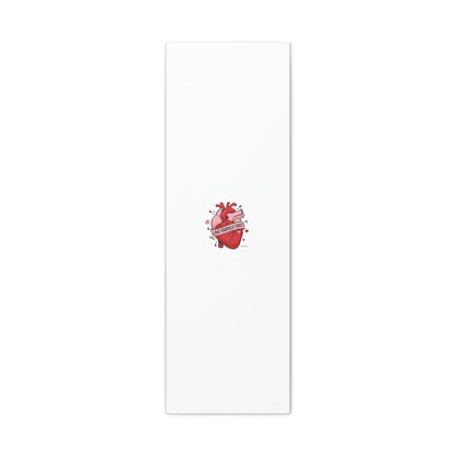 Love Yourself First Canvas, Hearts-with-a-Twist, Anti-Valentine Art