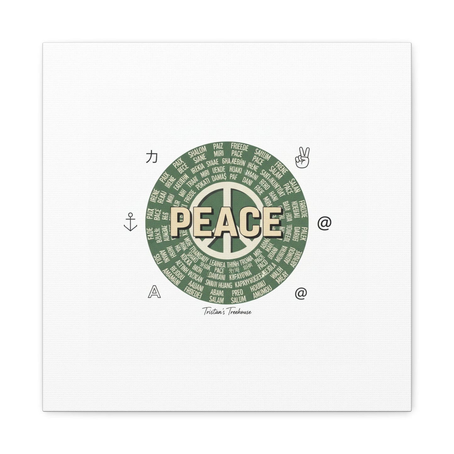 Peace doodle canvas | hand drawn sketch aesthetic, handwritten message