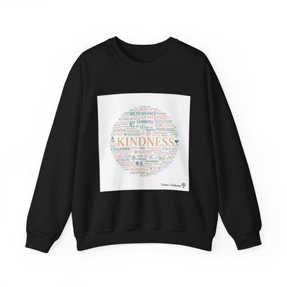 Kindness word circle Sweatshirt | Fresh-Start minimalism, reset mode apparel