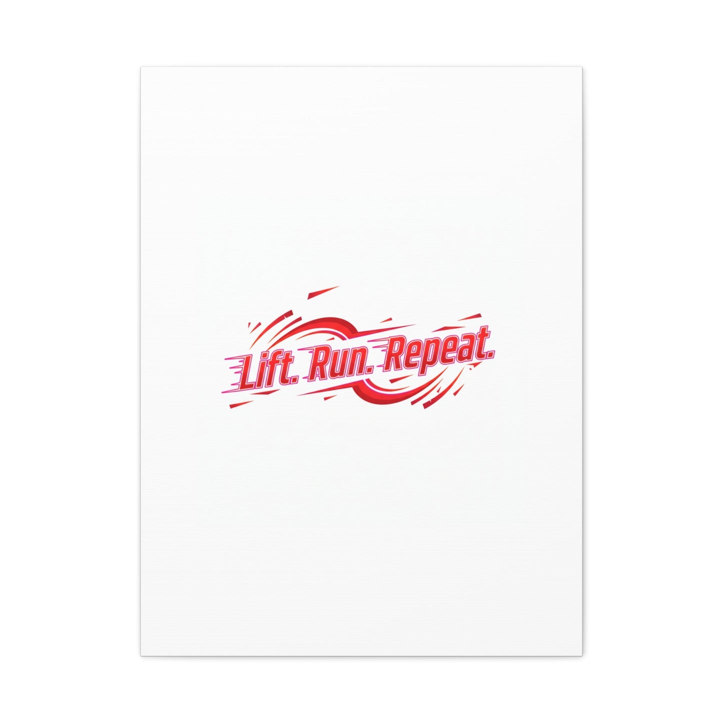 Lift Run Repeat Canvas | Fitness Wall Art, Gym Motivation