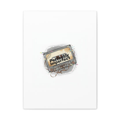 Perfectly Imperfect Cassette, Canvas Print | Analog Error, glitch art static